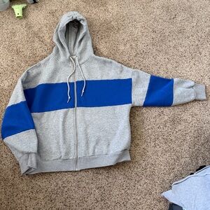 Color Block Hoodie Sweater